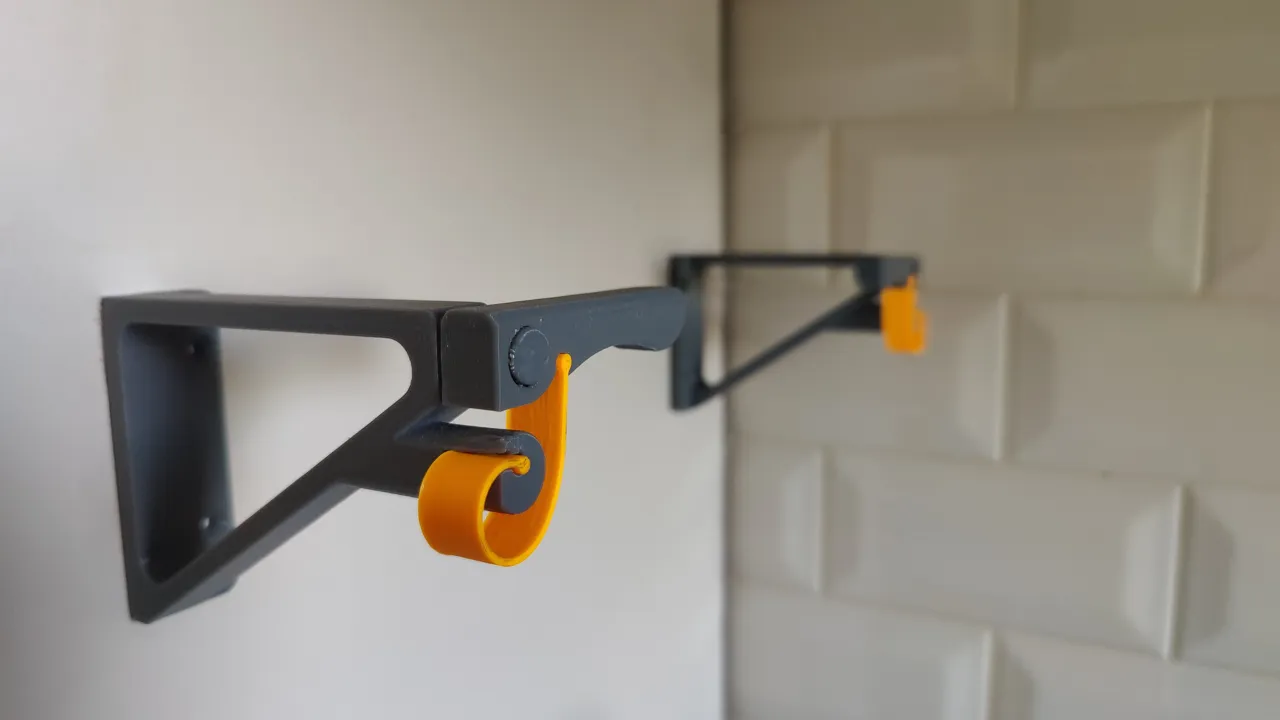 Paper towel Holder - Print in place / Quick release and load view 4