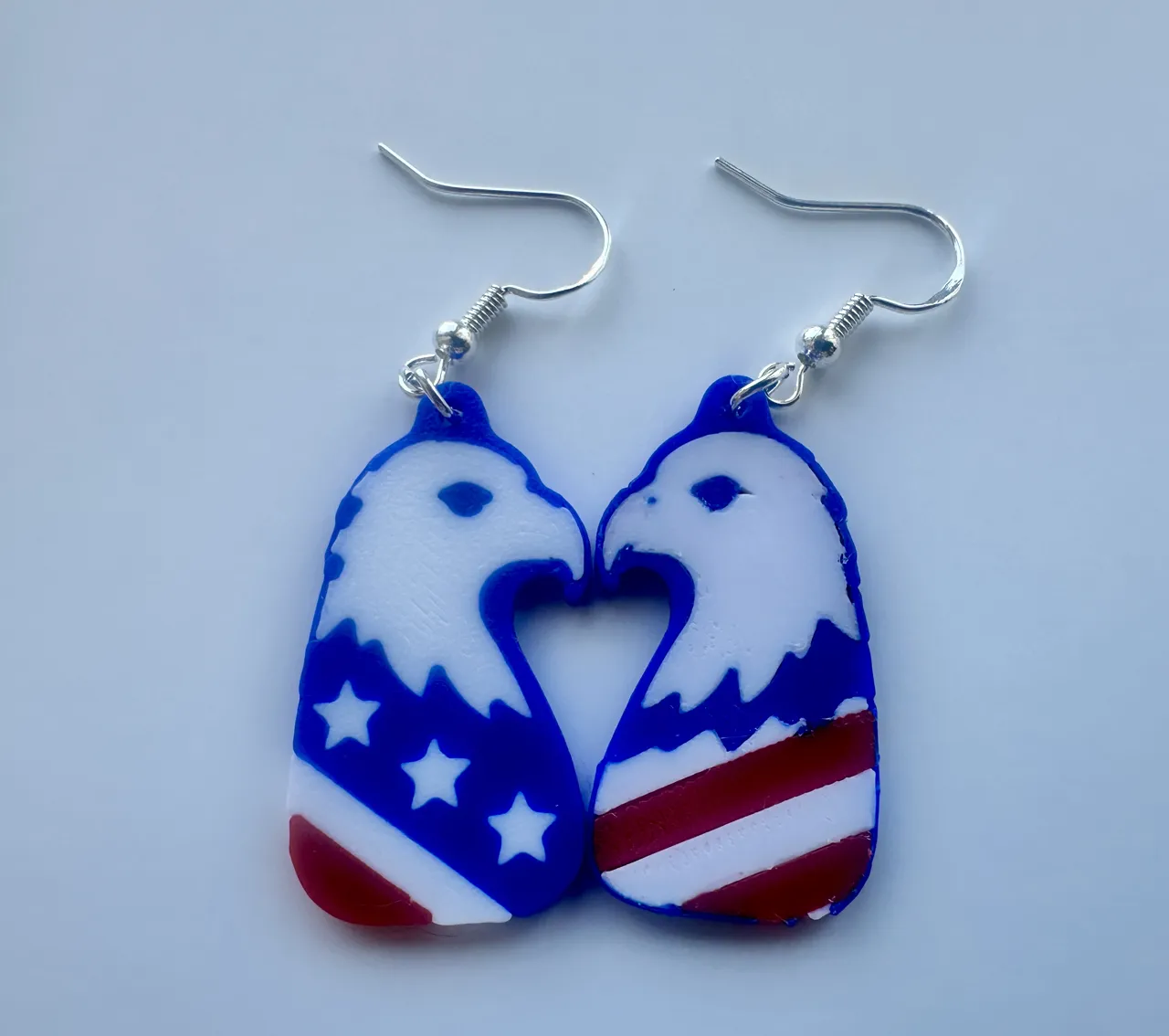 Patriotic Eagle Earrings view 3