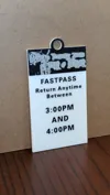 Tower of Terror Fast Pass Keychain