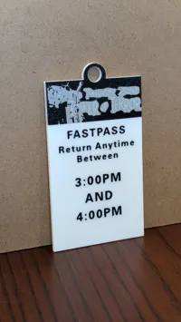 Tower of Terror Fast Pass Keychain