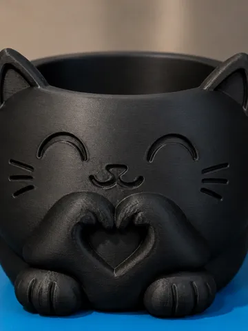Maceta decorativa: Cute Black Cat Planter & Desk Organizer — vista de referencia 2