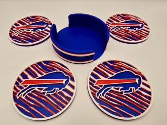 Buffalo Bills Coaster Set (AMS & Low-Waste)