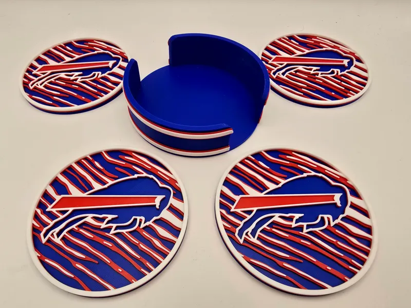 Buffalo Bills Coaster Set (AMS & Low-Waste)