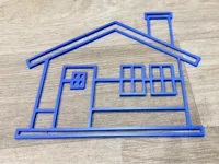 Pochoir maison pour dessin — photo 2