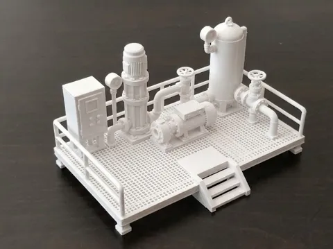 Letrero o emblema decorativo: Artificial Lift Pump Station — referencia de MakerWorld