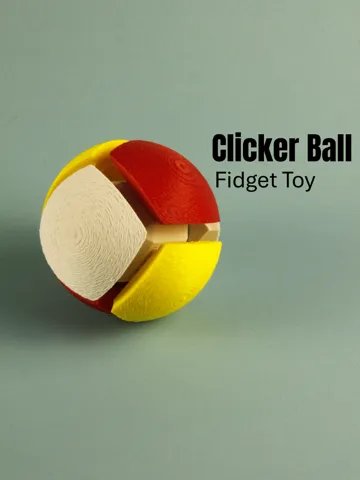Objeto manipulable: Clicker Ball Fidget Toy — vista de referencia 2