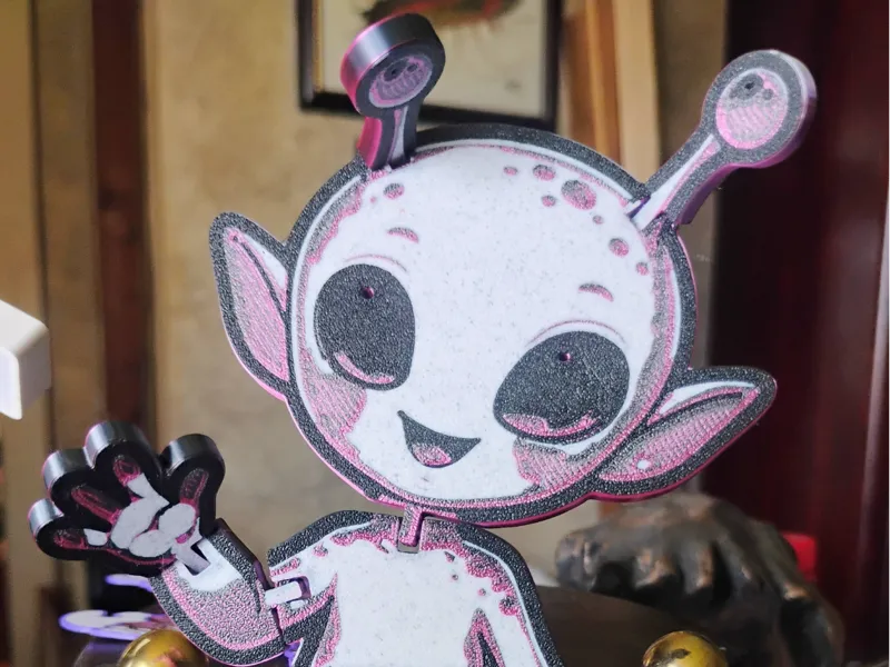 Moonjoy Cute Girl Moon Alien Flexi Toy