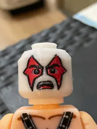 ax head sking with paint