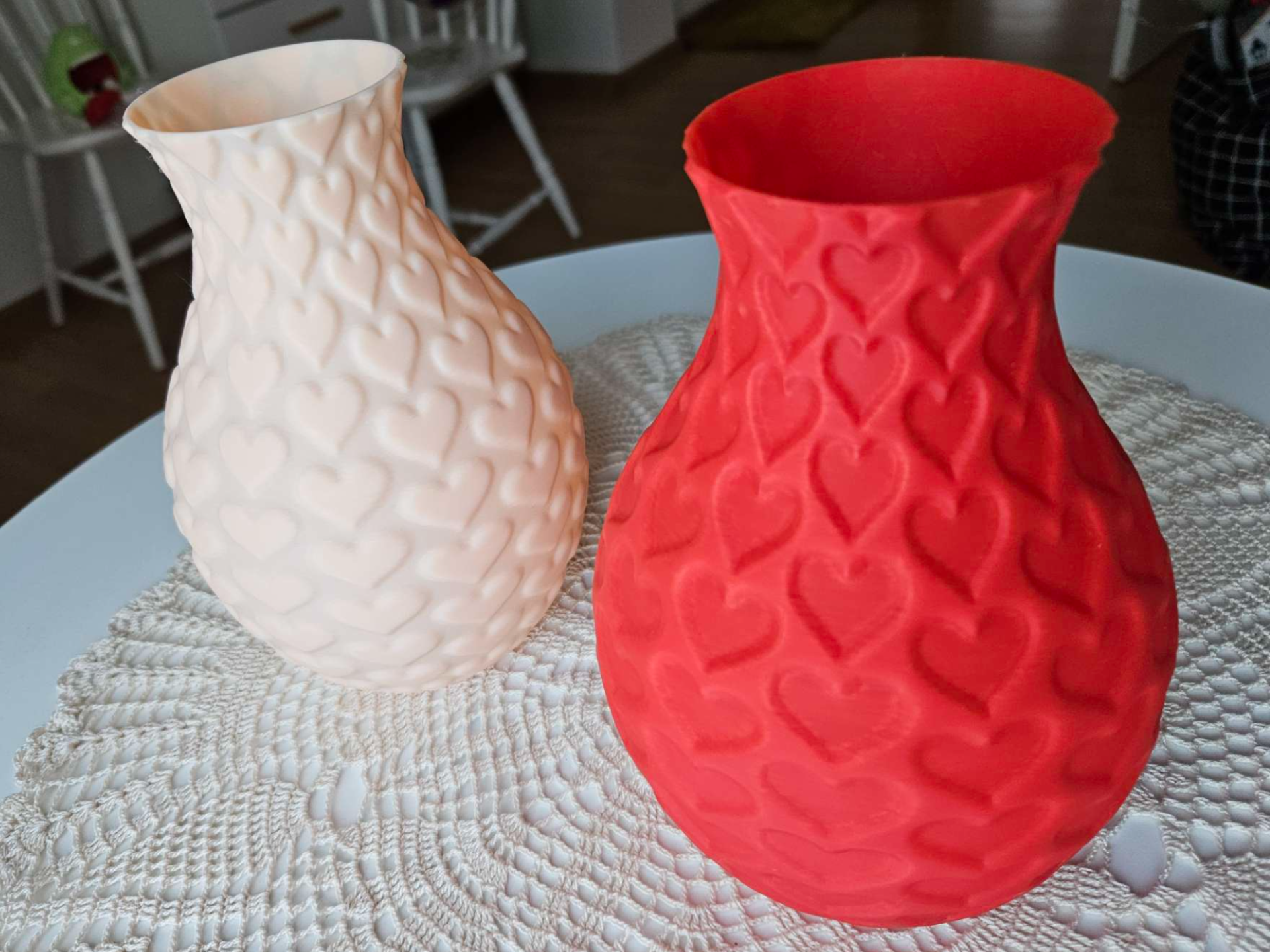 Heart Pattern Vases