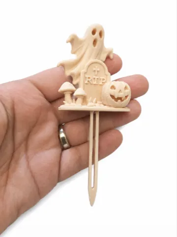 Adorno temático: Cute Halloween Ghost Plant Topper — vista de referencia 2