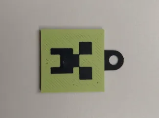Creeper face keychain