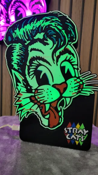 Stray Cats Light Box