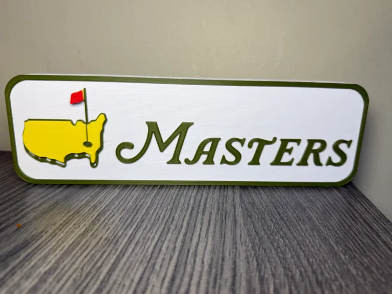 Masters Golf Sign – Framed Edition