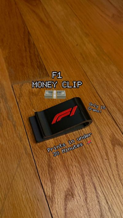 Formula One Money Clip - NO AMS 