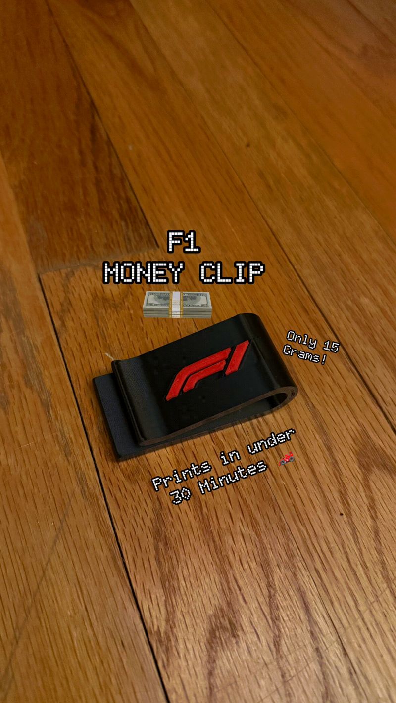 Formula One Money Clip - NO AMS