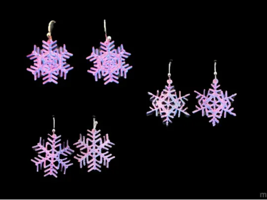 Snowflake earrings
