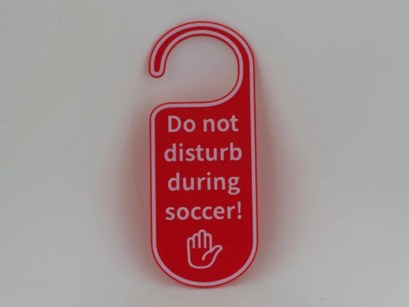 Do not disturb - soccer
