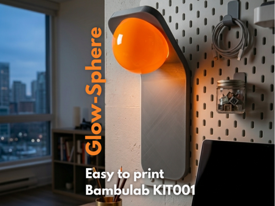 Skadis Glow-Sphere |Ambient Lamp for IKEA Skadis