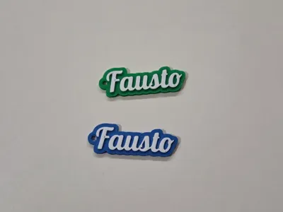 Personalized Keychain with Text and Hook