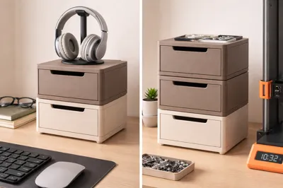 MiniQ– Modular 3D Printed Desktop Drawer System - Free 3D Print Model ...