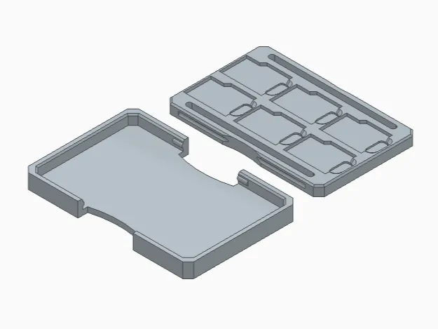 scatola minimal per 6 microsd