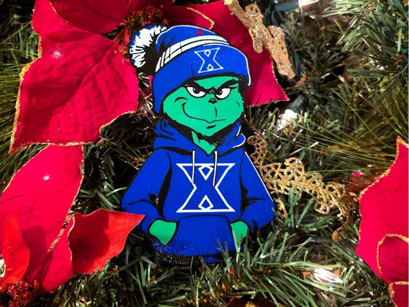 Grinch Xavier Musketeer Christmas Ornament
