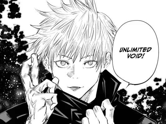 Satoru Gojo domain expansion manga panel