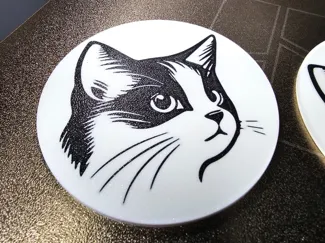 Cat cup coaster 