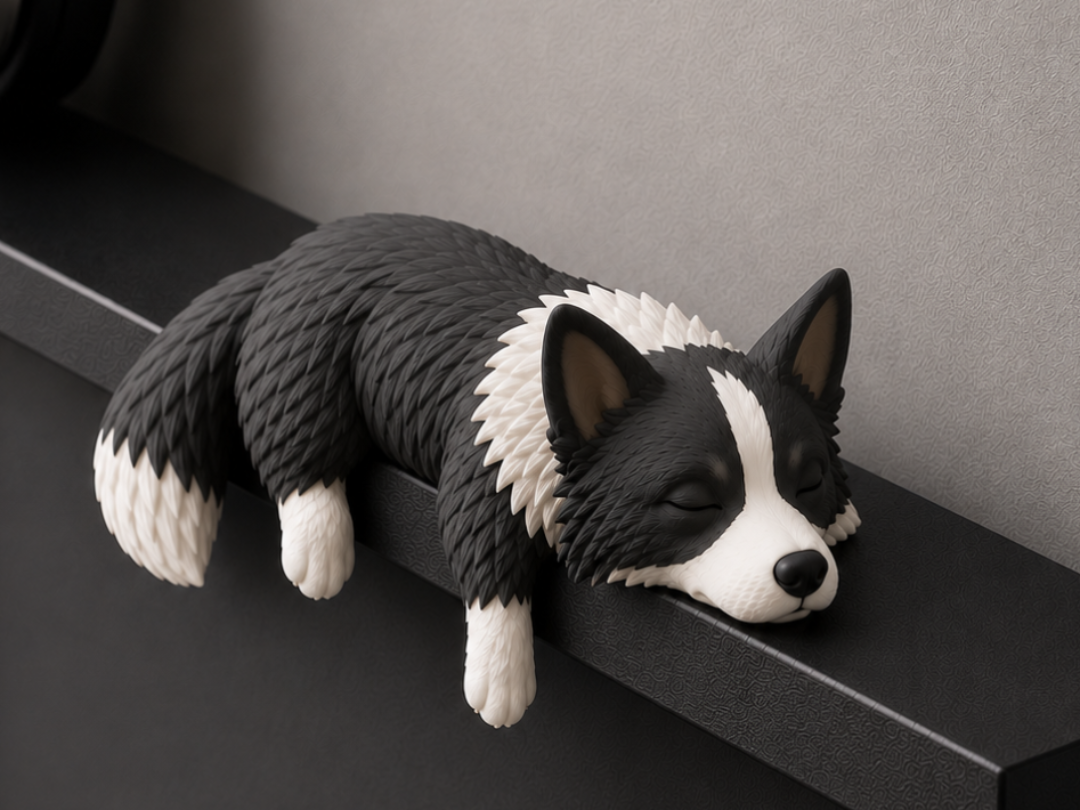 Sleepy Border Collie-Monitor Pet