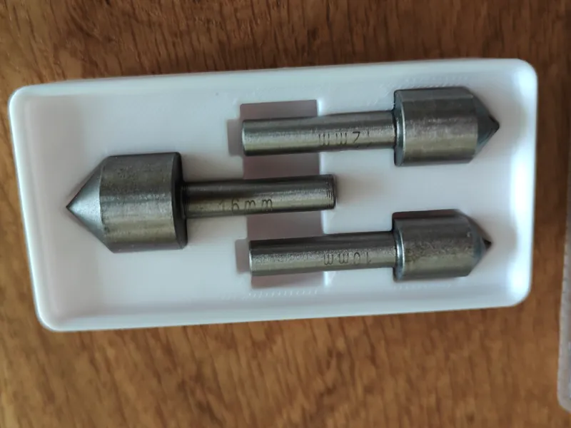Silverline countersink set 10,12,16 mm Gridfinity