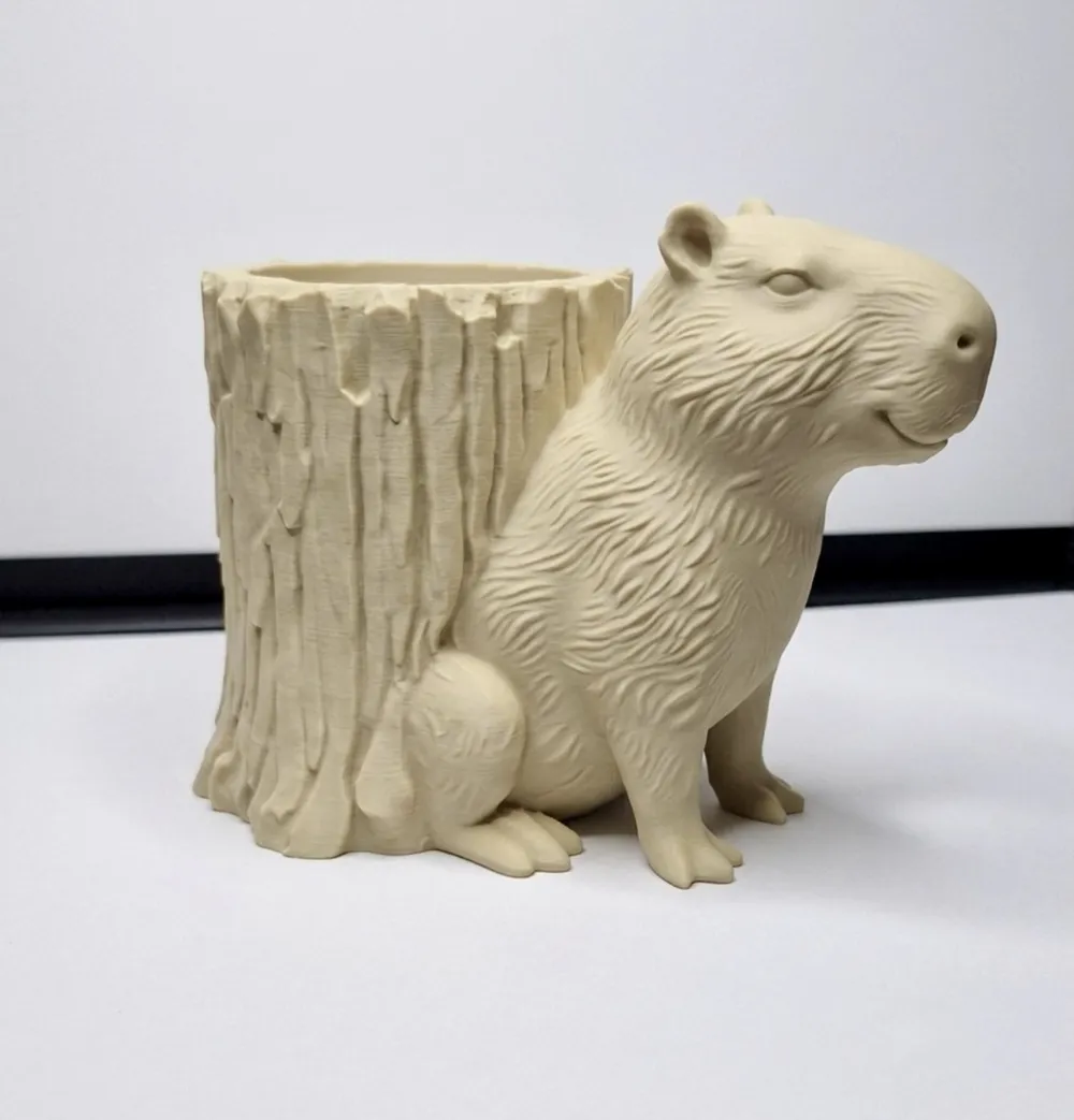 Capybara Desk Organizer & Pen Holder - Free 3D Print Model - MakerWorld