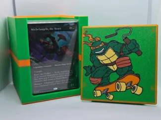 Mikey TMNT MTG EDH Commander and Partner Deck Box