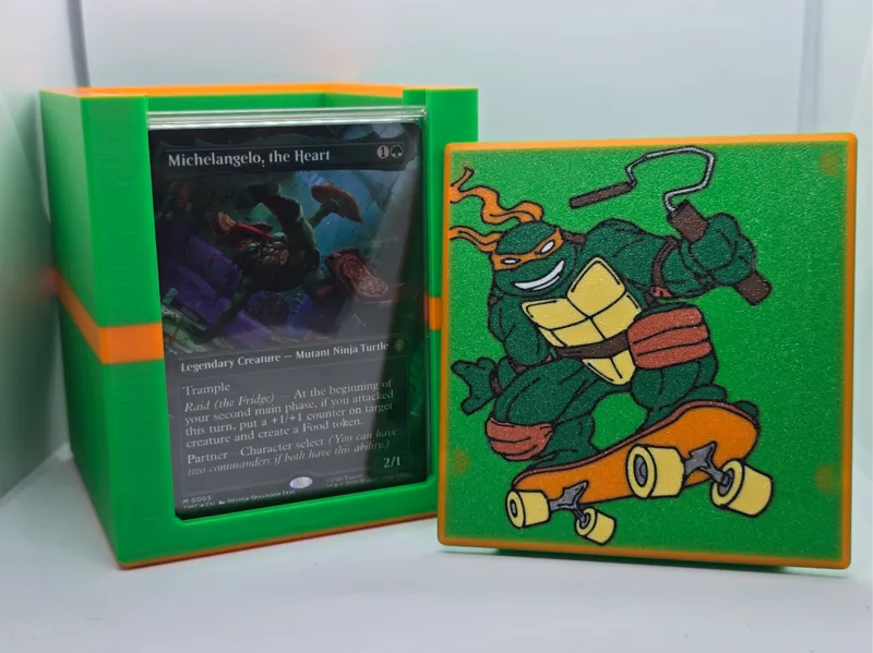 Mikey TMNT MTG EDH Commander and Partner Deck Box