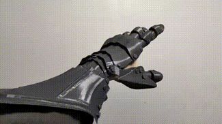100％3D打印板甲手套，拼装模型，高灵活度，自带多尺寸替换件