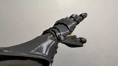 100％3D打印板甲手套，拼装模型，高灵活度，自带多尺寸替换件