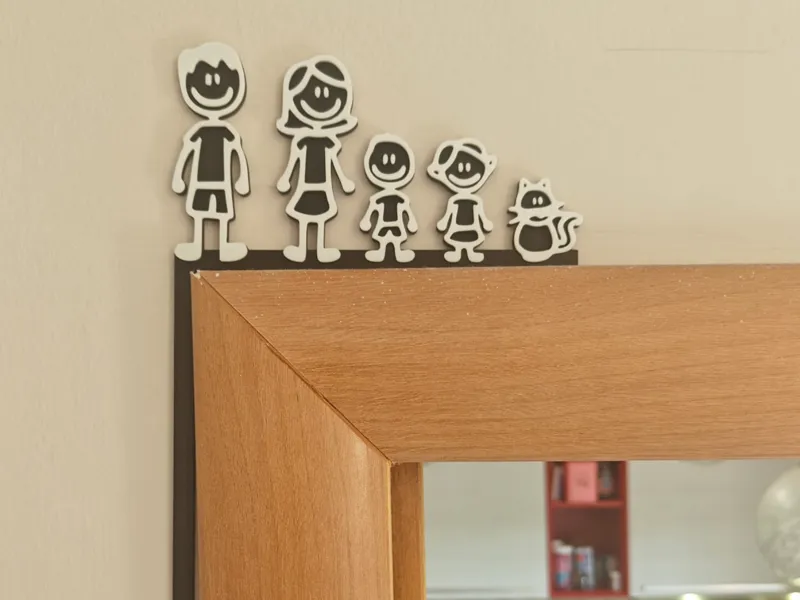 family door corner,decoraz. angolo porta famiglia
