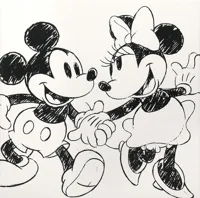 Tableau lithophanie Mickey et Minnie — photo 2