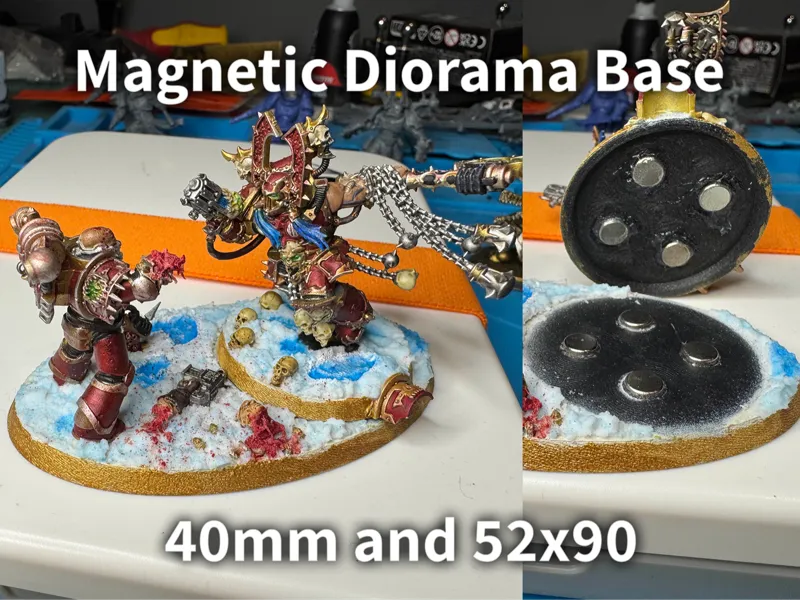 Magnetic Diorama Base For Minis 40mm and 52mm