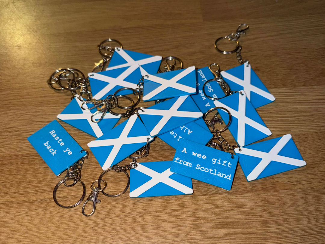Scotland Flag Keychain