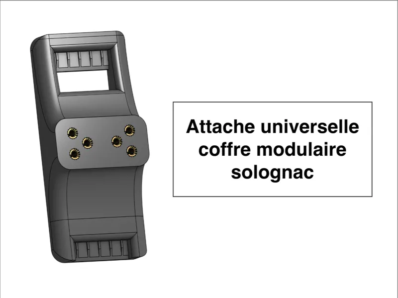 Attache universelle coffre modulaire solognac