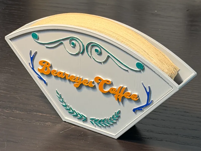 Retro Style Pour-Over Coffee Filter Storage Box