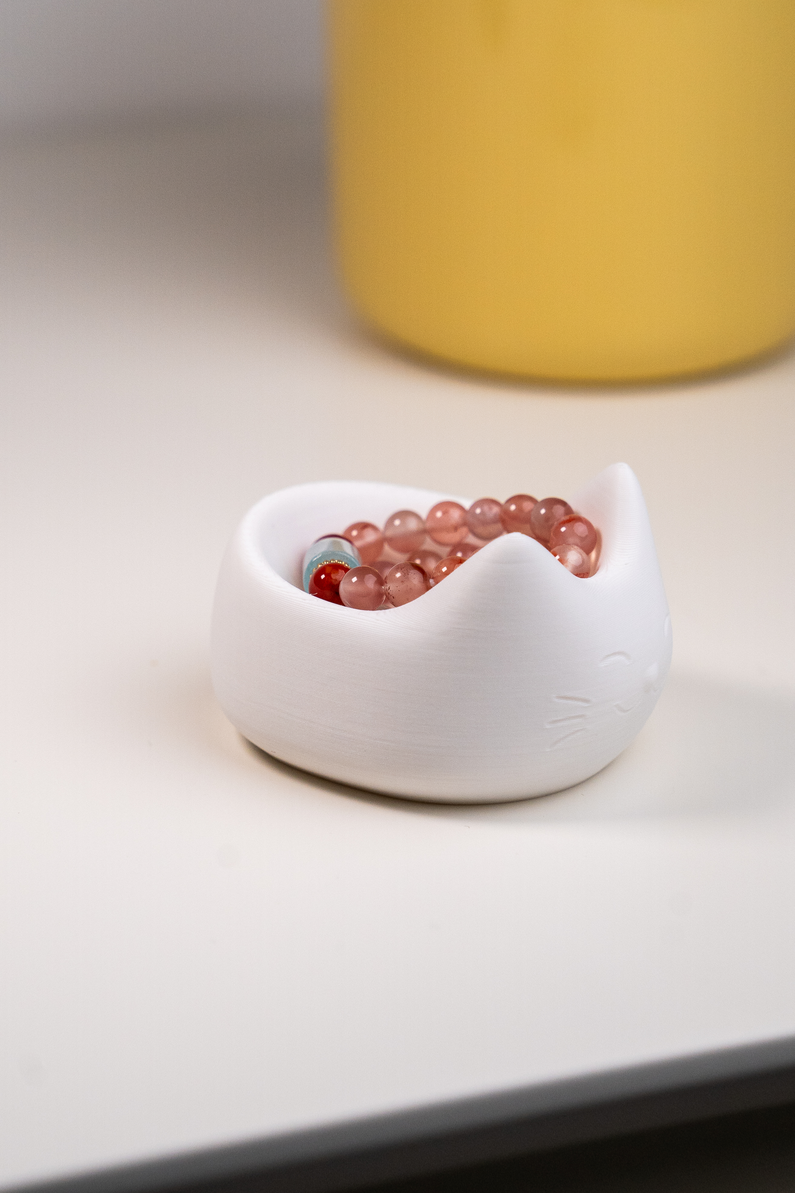Miniatura 1 do modelo 3D 猫猫收纳盒（可放置戒指，挂件，手表，钥匙等）