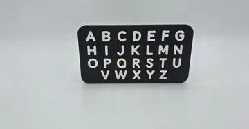 Modelo para impresión 3D: ABC-Tafel — vista de referencia 4