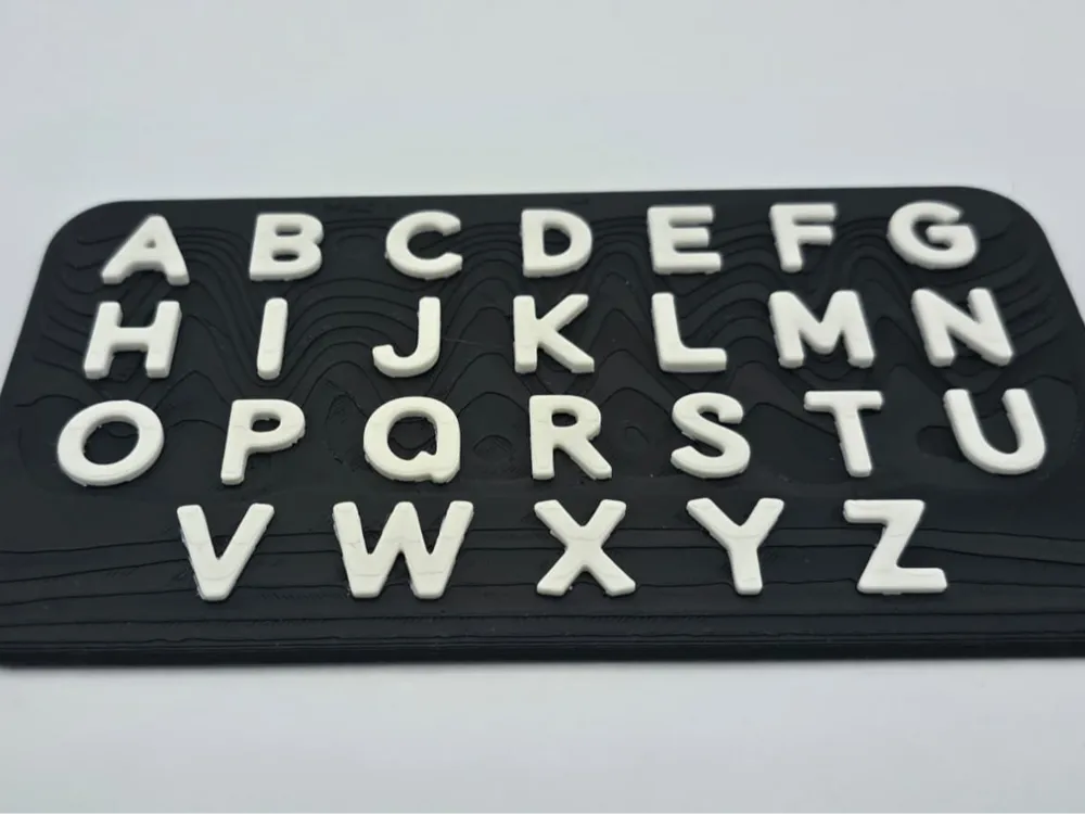 Modelo para impresión 3D: ABC-Tafel. Referencia del modelo original.