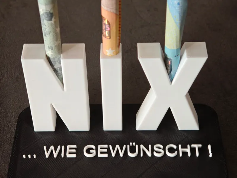 Geldgeschenk NIX wie gewünscht!