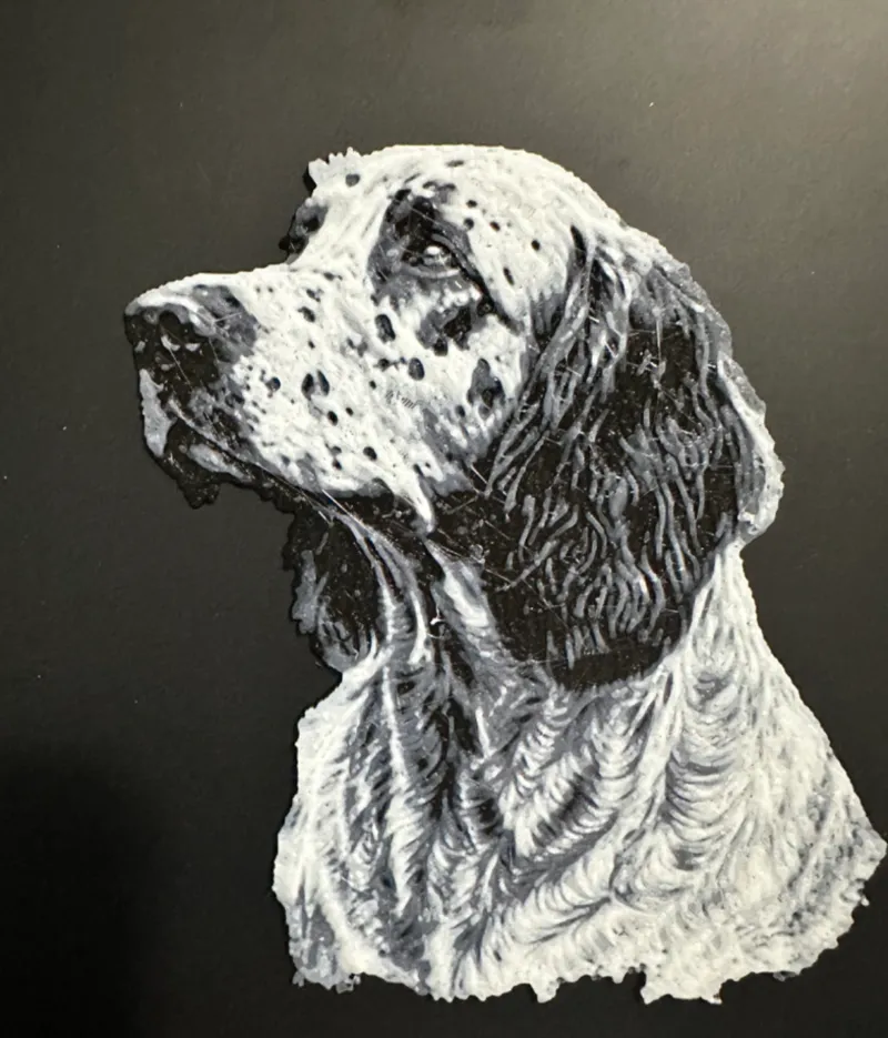 Setter dog (hueforge)