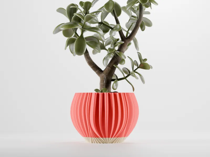 Elegant Two part Planter With Drip Tray