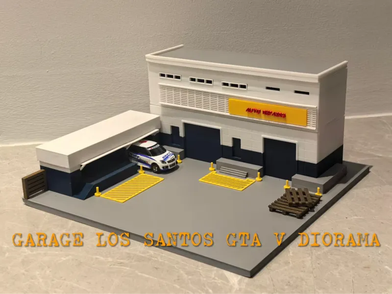 GTA5车库场地微缩模型    GARAGE LOS SANTOS GTA V DIORAMA