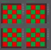 A1 Mini - scaled to 200% with chessboard split into 4 plates