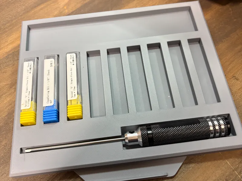 Tool Tray for Carvera Air CNC - Tucks underneath 